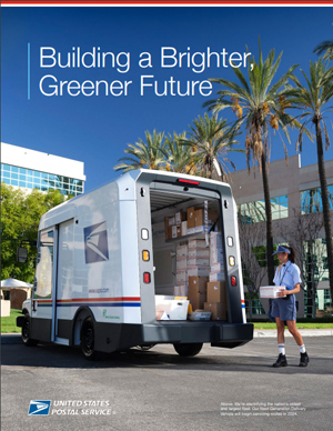 Cover of USPS Sustainability brochure