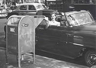 Snorkel mailbox, ca. 1958