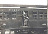 Railway mail clerk, 1913