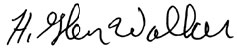 Signature of H. Glen Walker