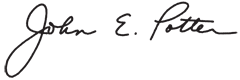 Signature of John E. Potter